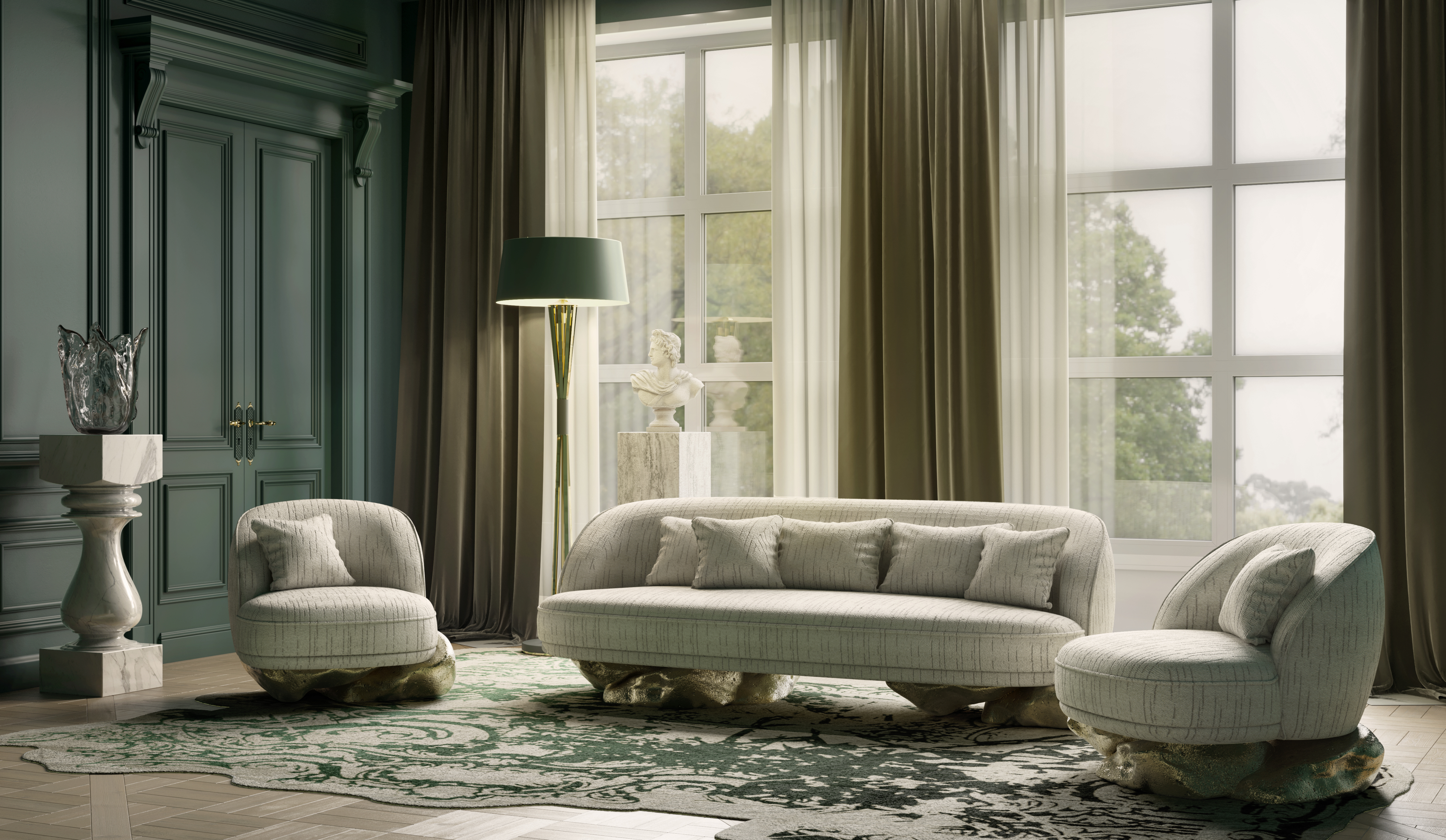 Contemporary Angra white by Boca do Lobo