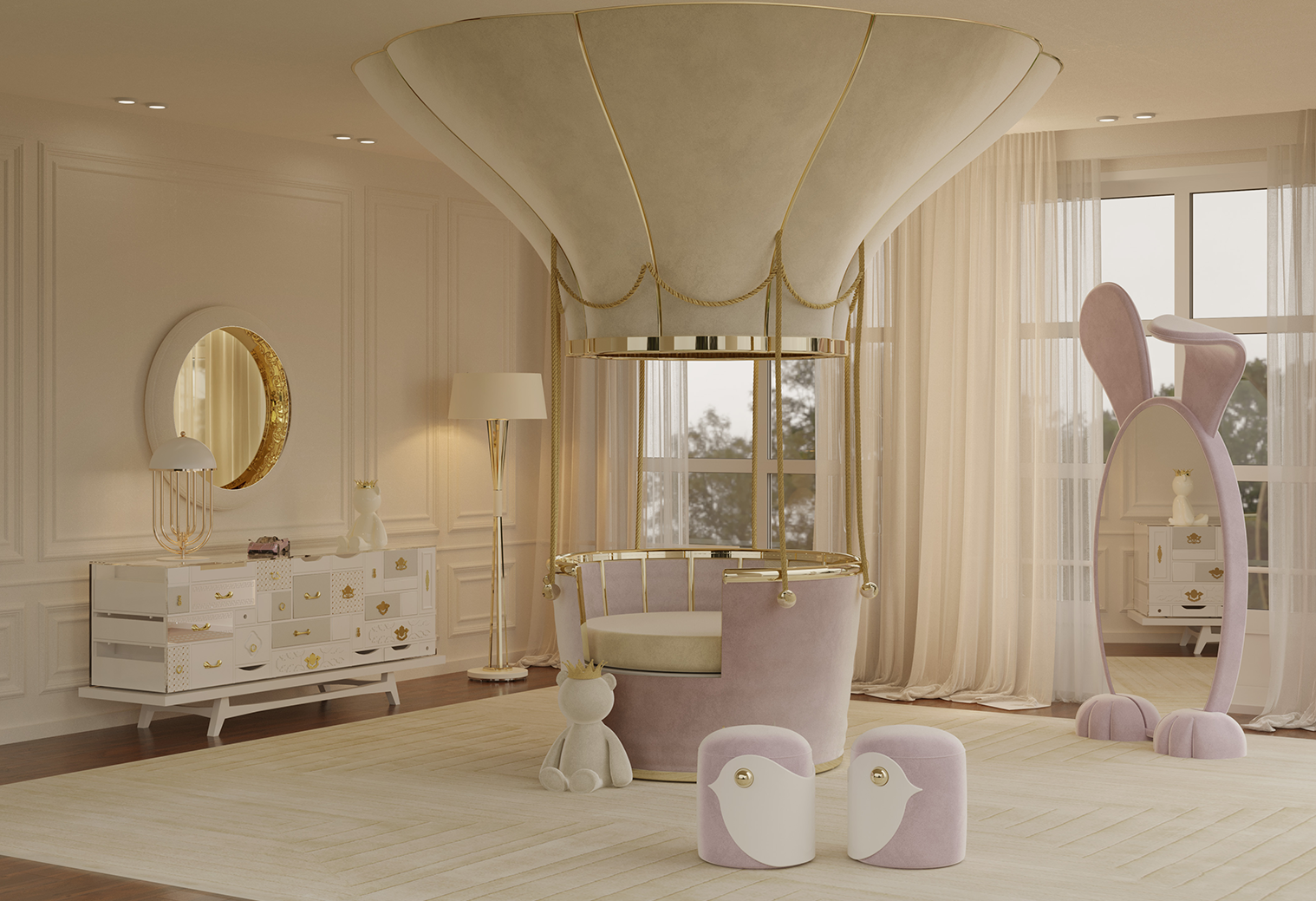 Contemporary fantasy air balloon by Boca do Lobo