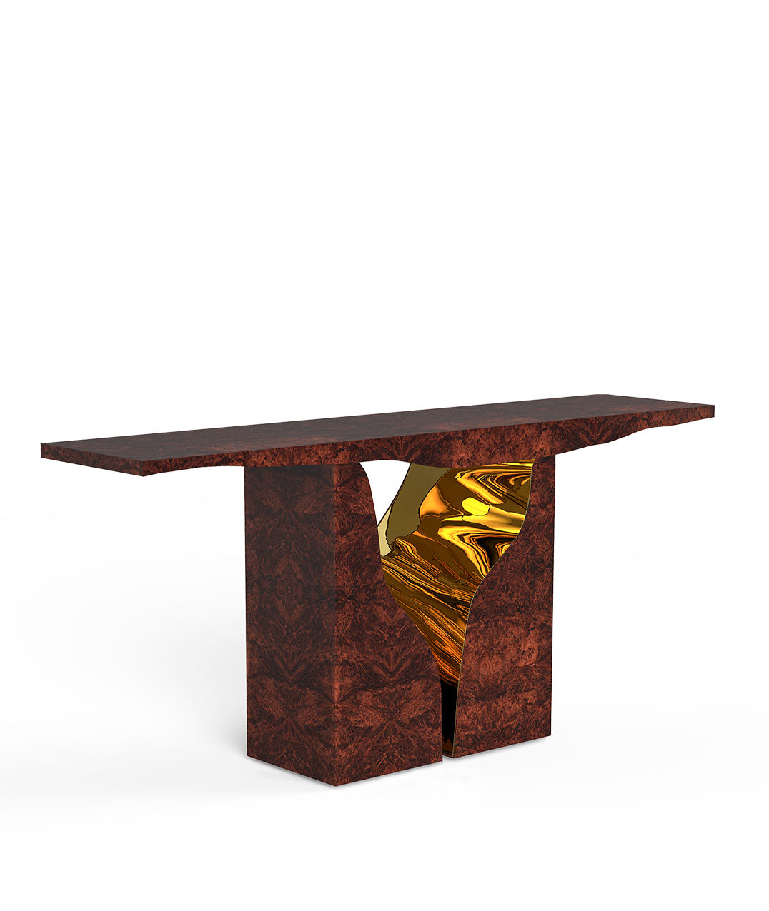 Contemporary lapiaz walnut by Boca do Lobo