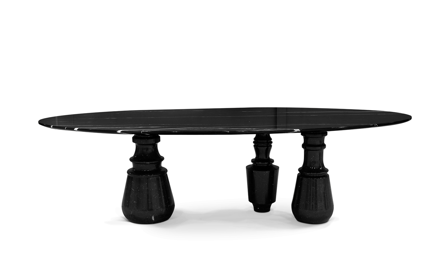 Contemporary pietra oval xl nero marquina by Boca do Lobo